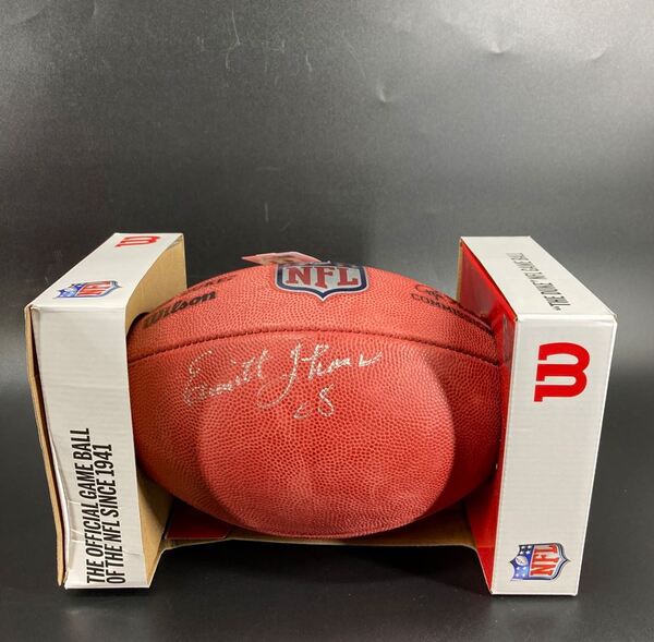 HOF - Chiefs Emmitt Thomas Signed Authentic Football