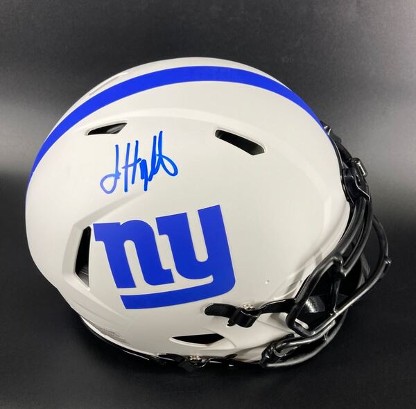 NFL - Giants Jalin Hyatt Signed Lunar Eclipse Authentic Speed Helmet