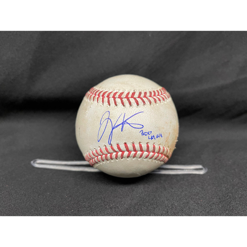 Joey Votto *Game-Used, Autographed & Inscribed* Baseball from 300th Career HR Game - Jake Arrieta to Wade Miley (Single); to Jesse Winker (Single) -- 04/30/2021 - CHC vs. CIN - Bot 3