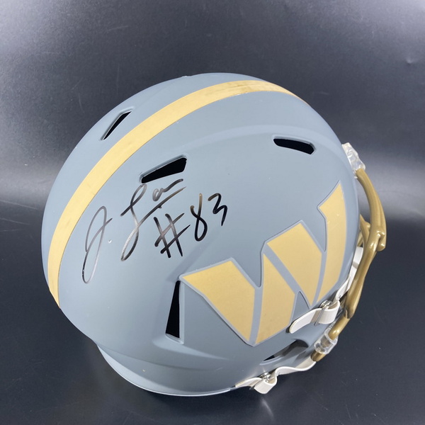 NFL - Commanders Jaylin Lane Signed Slate Replica Speed Helmet