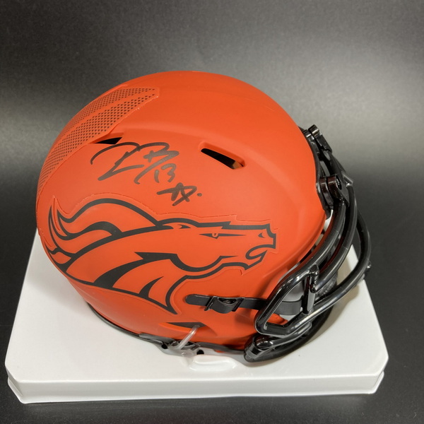 NFL - Broncos Pat Bryant Signed Rave Mini Helmet