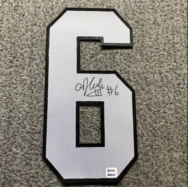 NFL - Raiders AJ Cole Signed Jersey Number