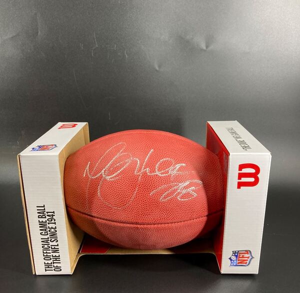 HOF - Rams Marshall Faulk Signed Authentic Football