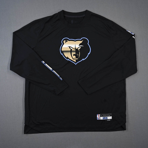 Image of Vince Williams Jr. - Memphis Grizzlies - Game-Issued City Edition Long-Sleeved Shooting Shirt - 2022-23 NBA Season