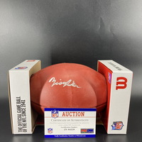 NFL - Chargers Zion Johnson Signed Authentic Football