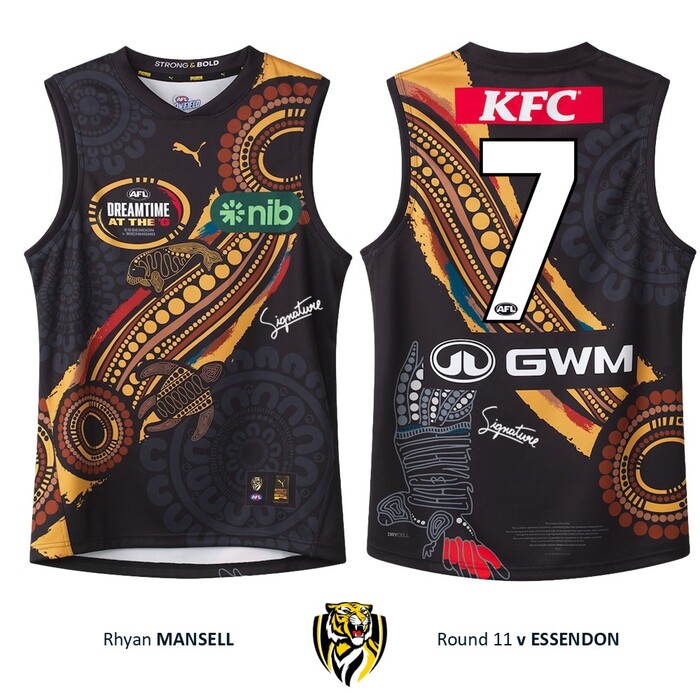 Photo of Rhyan Mansell #7 Richmond 2026 Dreamtime Guernsey