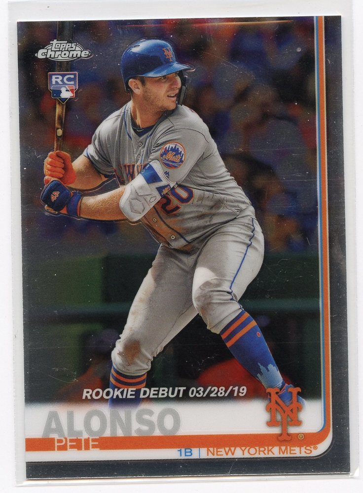2019 Topps Chrome Update #52 Pete Alonso Rookie Debut
