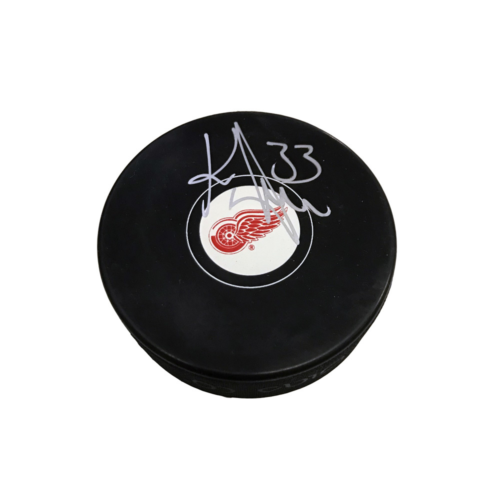 KRIS DRAPER Signed Detroit Red Wings Puck