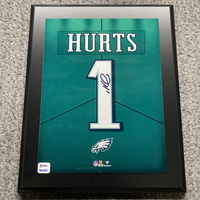 NFL - Eagles Jalen Hurts Signed Jersey Number Plaque