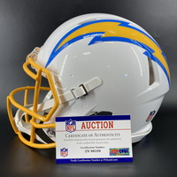 NFL - Chargers Isaiah Spiller signed Chargers Helmet