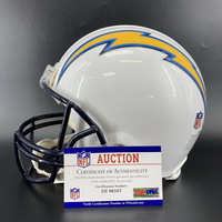 NFL - Chargers Isaiah Spiller signed Chargers Helmet