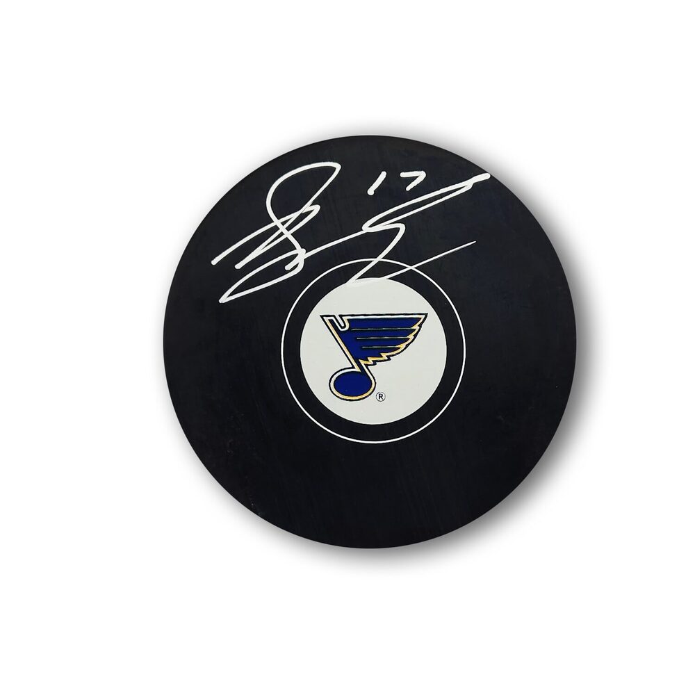 Jaden Schwartz Autographed St. Louis Blues Hockey Puck