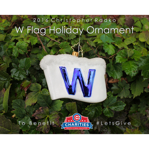 2016 Christopher Radko W Flag Holiday Ornament