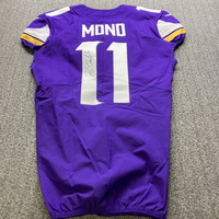 STS - Vikings Kellen Mond Signed Game Issued Jersey Size 42