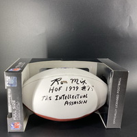 HOF - Chargers Ron Mix Signed Panel Ball with HOF Logo (The Intellectual...