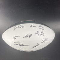 NFL - Chiefs Multi Sign Commemorative Super Bowl LIX Panel Ball Signed B...
