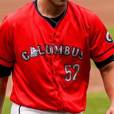 Red Clippers#1 Angel Martinez Jersey