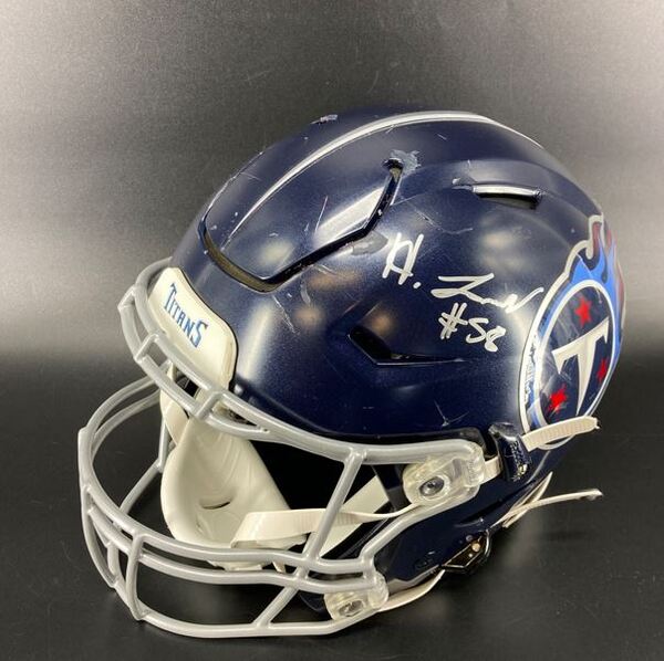 NFL - Titans Harold Landry Signed Game Worn Authentic Helmet