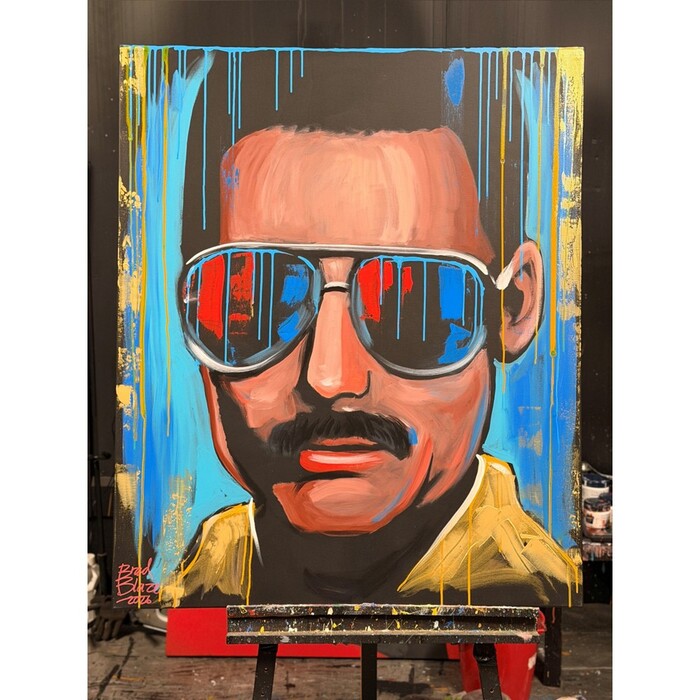 Photo of Freddie Mercury 2026 Acrylic on Canvas by Brad Blaze