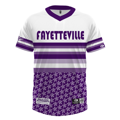 #3 Juan Nunez Game Worn Alzheimer's Awareness Jersey - Size: 44