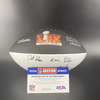 NFL - Chiefs Multi Sign Commemorative Super Bowl LIX Panel Ball Signed By Isaiah Pacheco, Carson Wentz, and Others