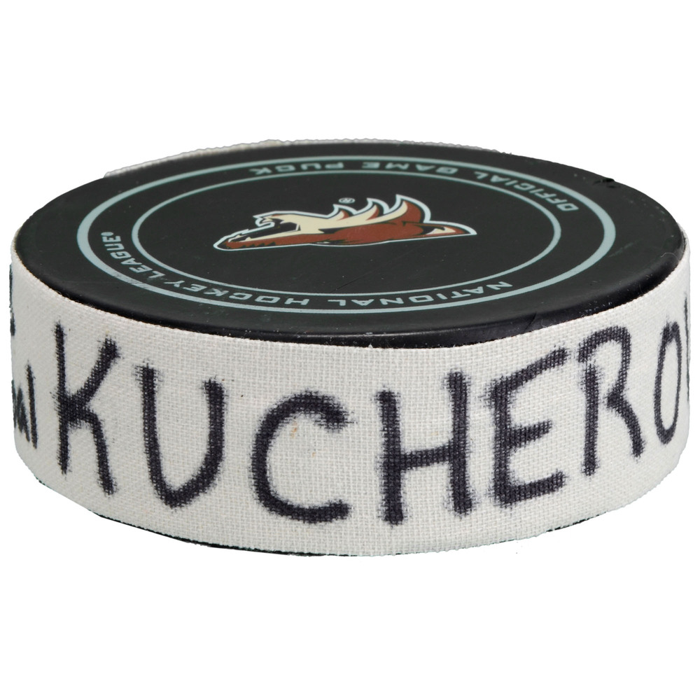 Nikita Kucherov Tampa Bay Lightning GameUsed Goal Puck from March 19