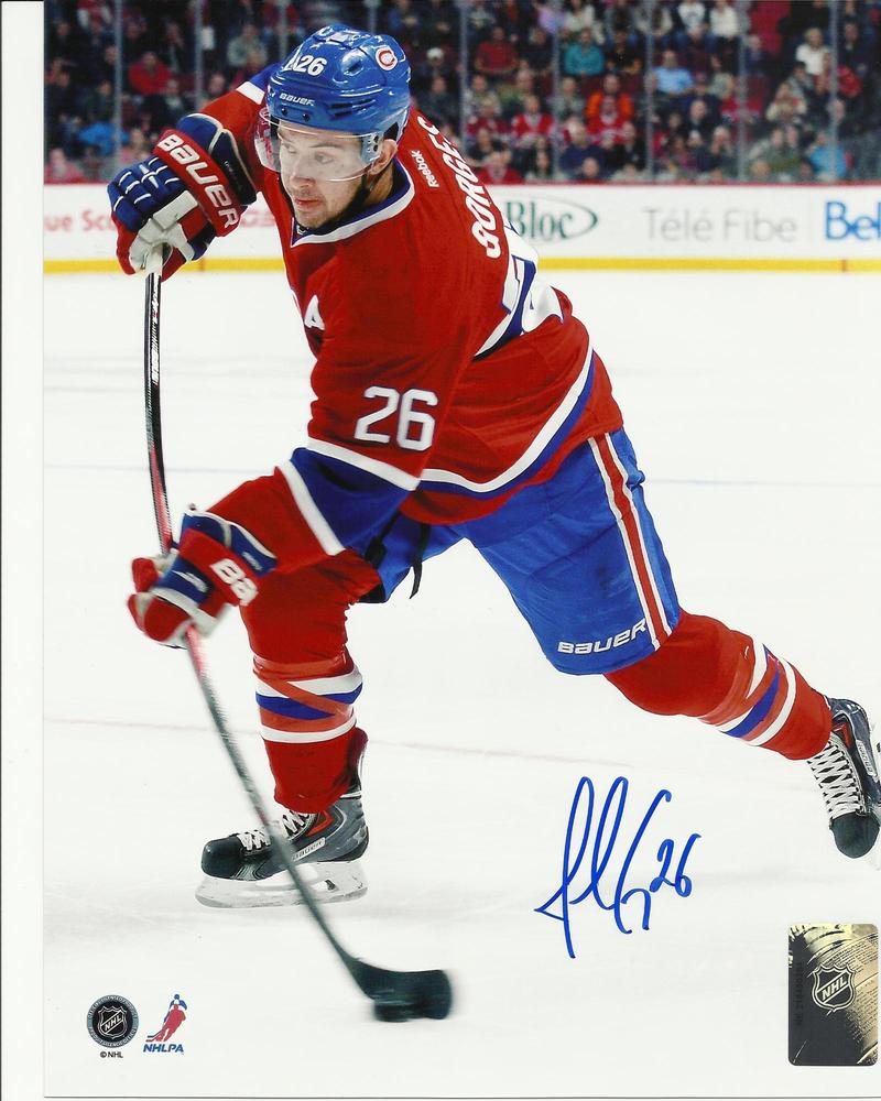 Josh Gorges Signed Montreal Canadiens SLAPSHOT 8x10