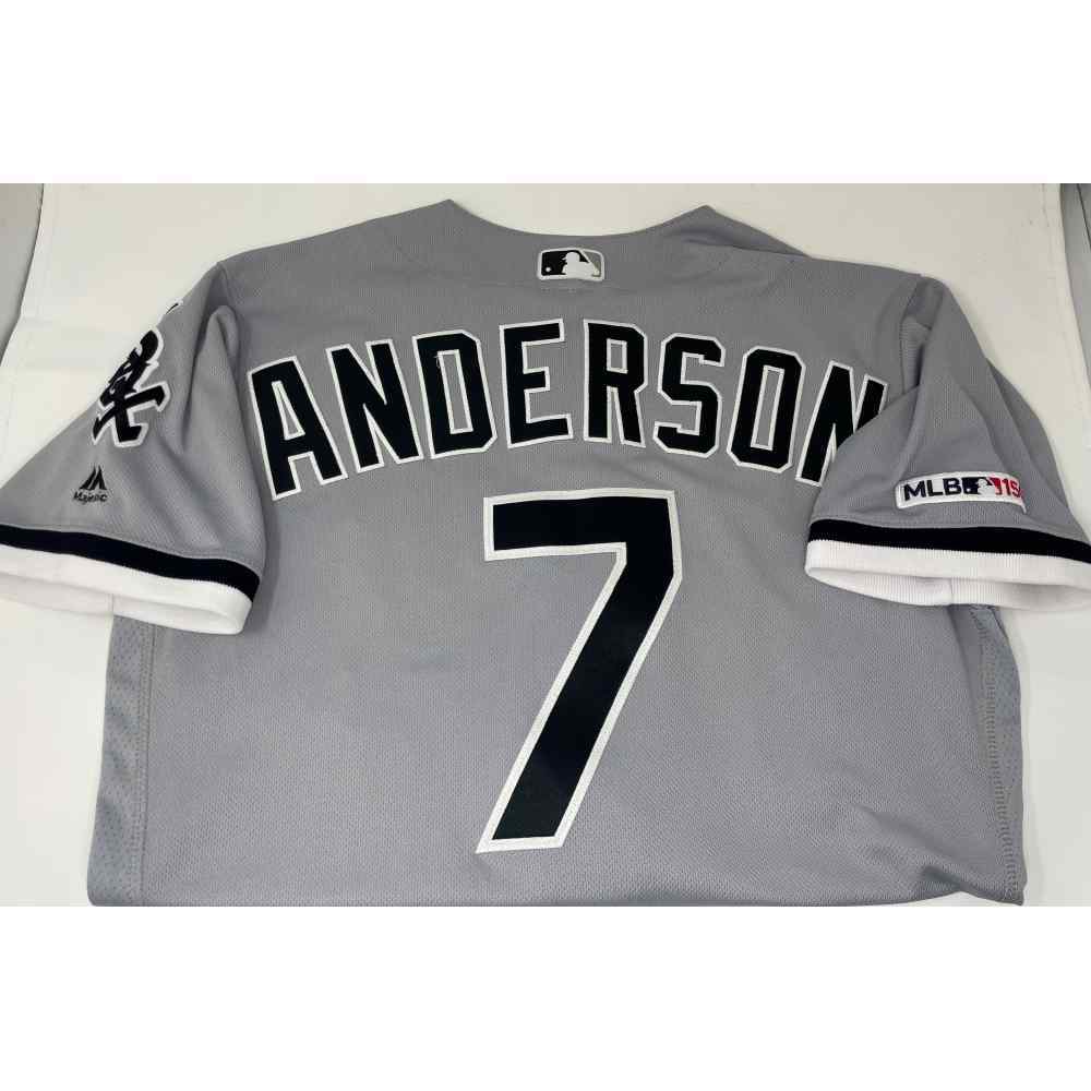 Tim Anderson 2019 Game-Used Grey Road Jersey - Set 1 | White Sox