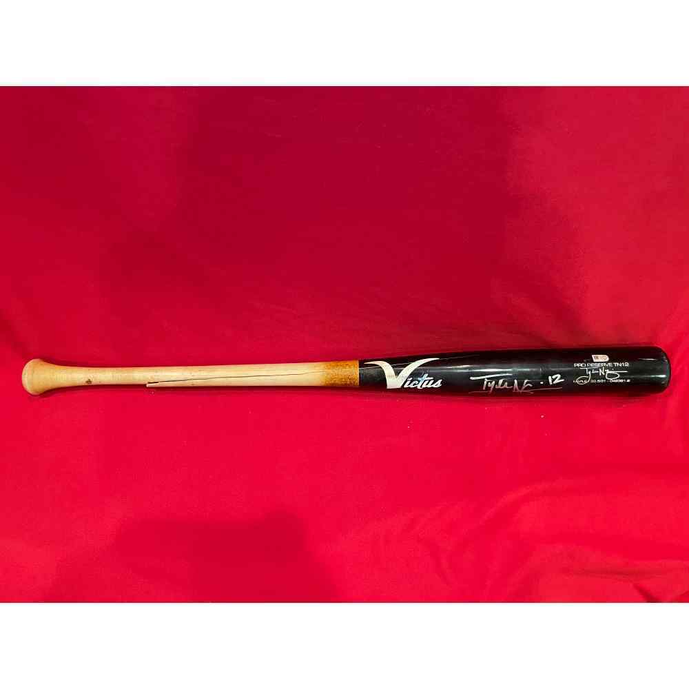 Tyler Naquin Autographed and Game Used Broken Bat Cincinnati