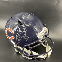 HOF - Chicago Multi Signed Replica Speed Helmet Signed by Mike Singletar...
