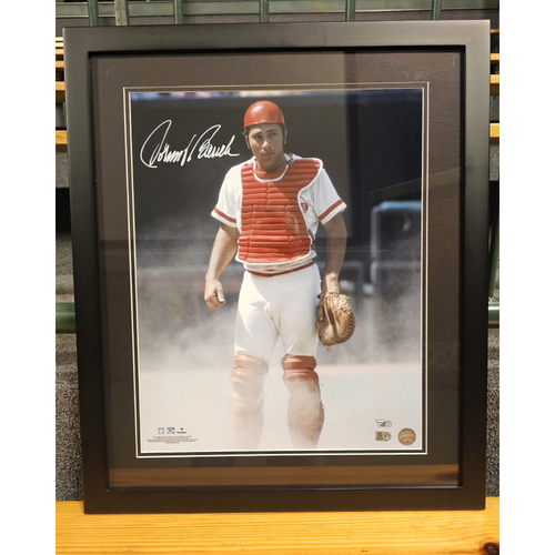 [12シリ]johnny bench auto mlb Johnny Bench Signed Frame | Cincinnati Reds Auctions
