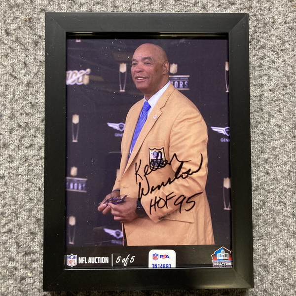 HOF - Chargers Kellen Winslow NFL Auction Exclusive Signed 5x7 Framed Ph...