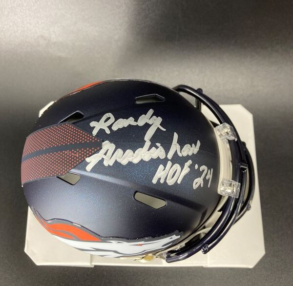 HOF - Broncos Randy Gradishar Signed Mini Helmet