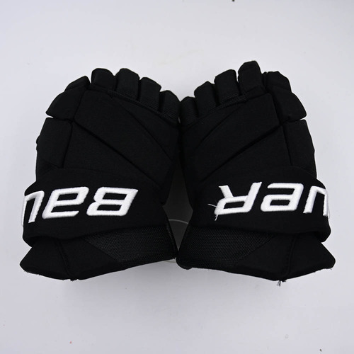 Image of Hughes, Luke - Game-Worn Black Third, Bauer Vapor Gloves - 2025-26 NHL Season