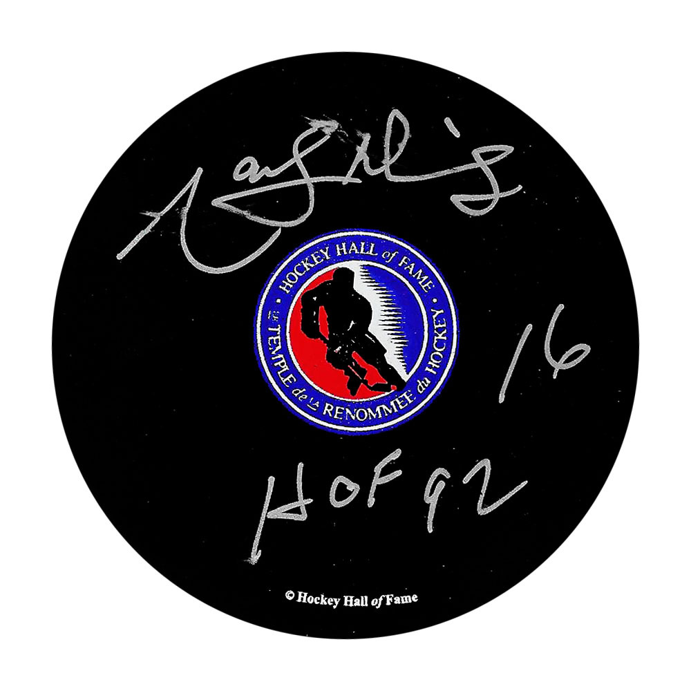 Marcel Dionne Autographed Hockey Hall of Fame Puck