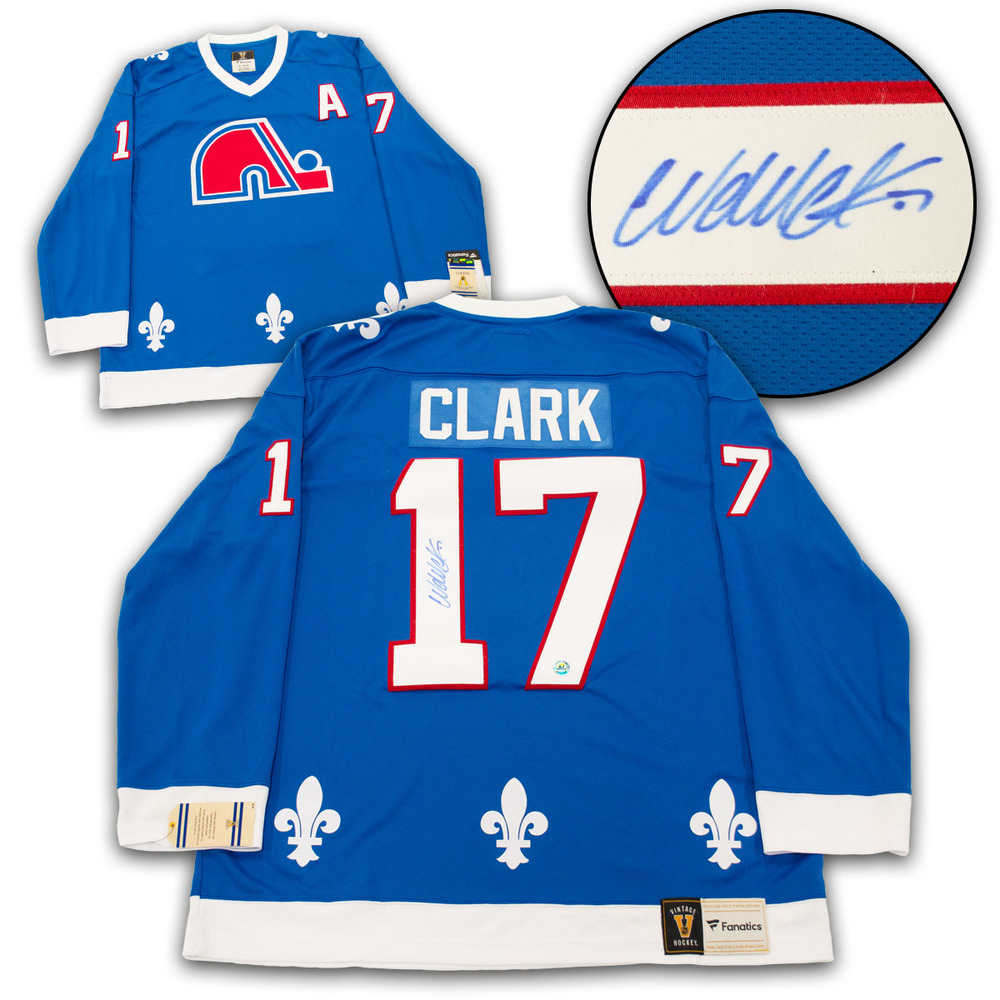 Wendel Clark Signed Quebec Nordiques Throwback Breakaway Jersey