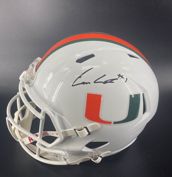 NFL - Miami Cam Ward Signed Replica Speed Helmet
