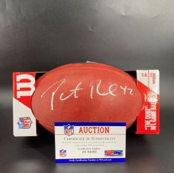 NFL - Giants Patrick Ricard Signed Authentic Football