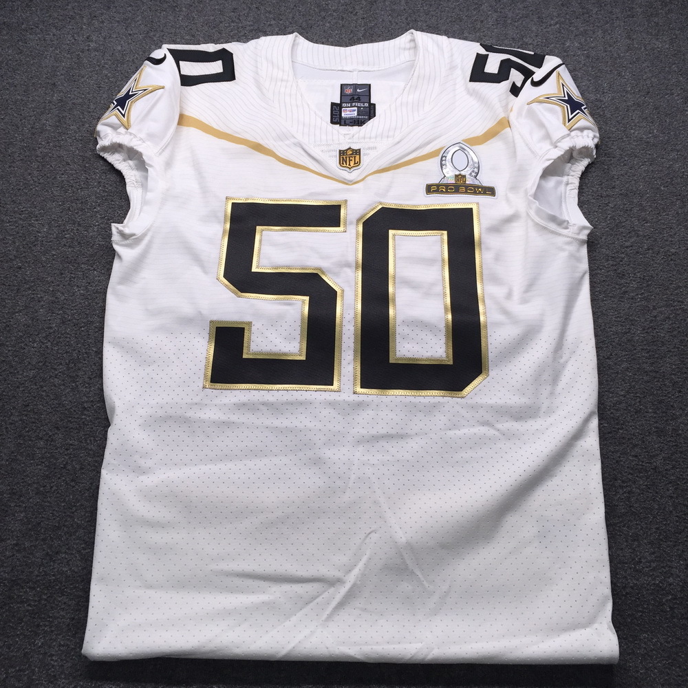 Cowboys Sean Lee 2016 signed and Game Issued Pro Bowl Jersey Size 44