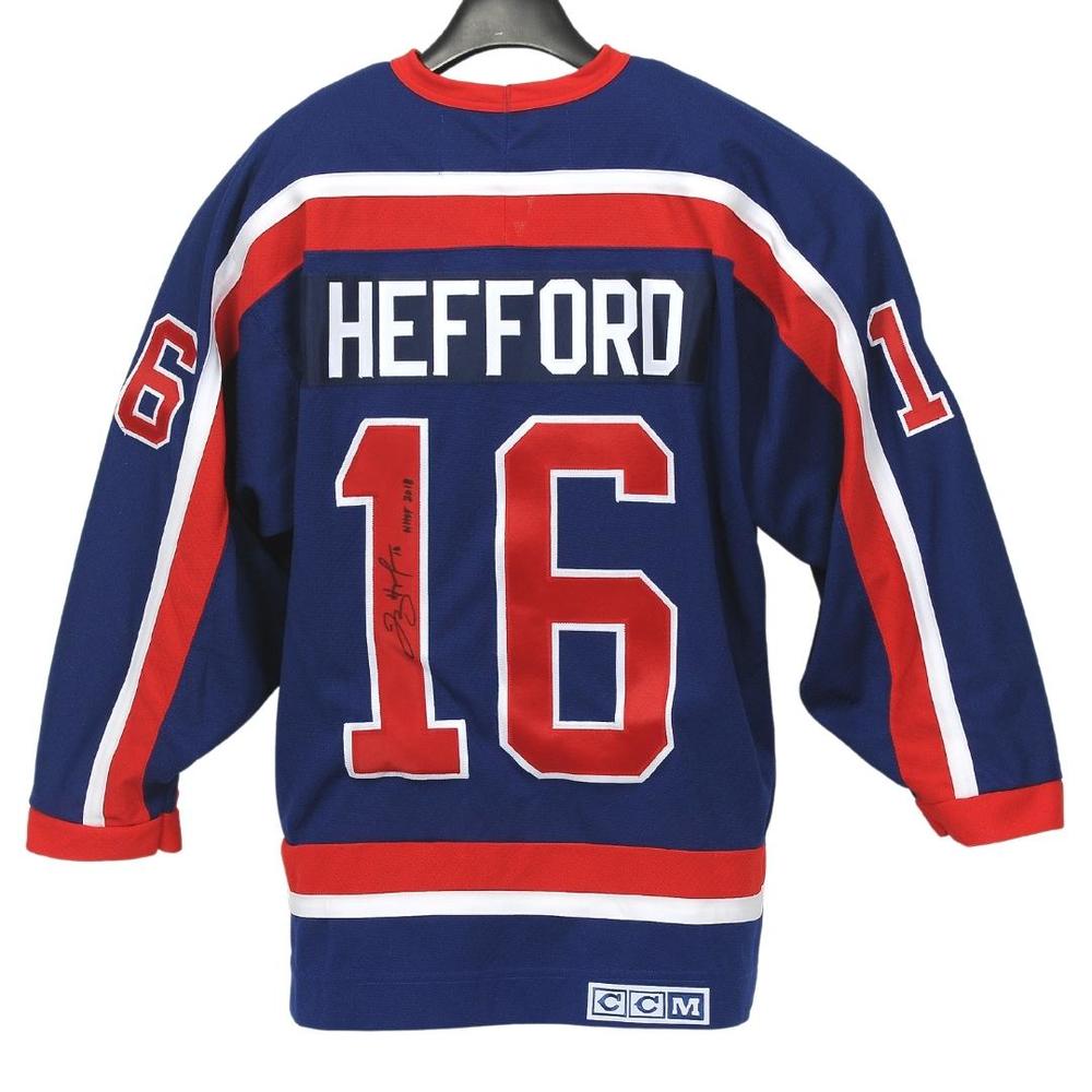 Jayna Hefford Autographed Hall of Fame Class of 2018 Jersey 16 Blue