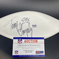 NFL - Chiefs Tony Gonzalez Signed White Panel