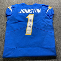 NFL - Chargers Quentin Johnston Signed Authentic Jersey Size 44