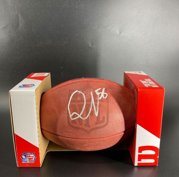 NFL - Colts Quenton Nelson Signed Authentic Football with Pro Bowl Logo