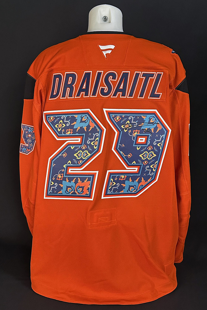 Leon Draisaitl #29 - Autographed 2025-26 Edmonton Oilers South Asian Celebration Night Ltd Edition Fanatics Practice Jersey (Autographed Only / Not Worn)