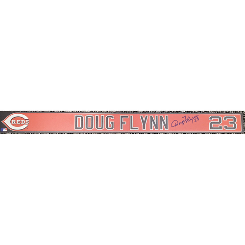 Photo of Autographed Doug Flynn Locker Tag 