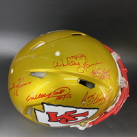 HOF - Chiefs Multi Signed Authentic Flash Speed Helmet Signed by Willie ...