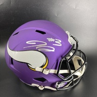 NFL - Vikings 2023 1st Round Pick Jordan Addison Signed Replica Speed He...