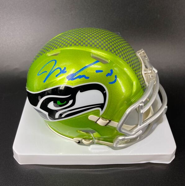 NFL - Seahawks Jaxon Smith-Njigba signed flash mini helmet