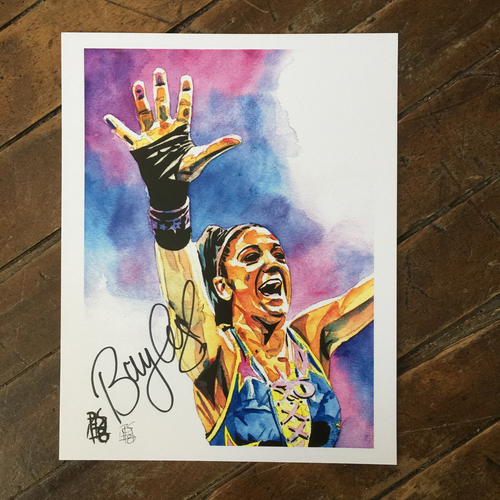 Bayley SIGNED 11 x 14 Rob Schamberger Print