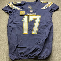 STS - Chargers Philip Rivers Game Worn Jersey (11/19/17) Size 44 W/ Capt...